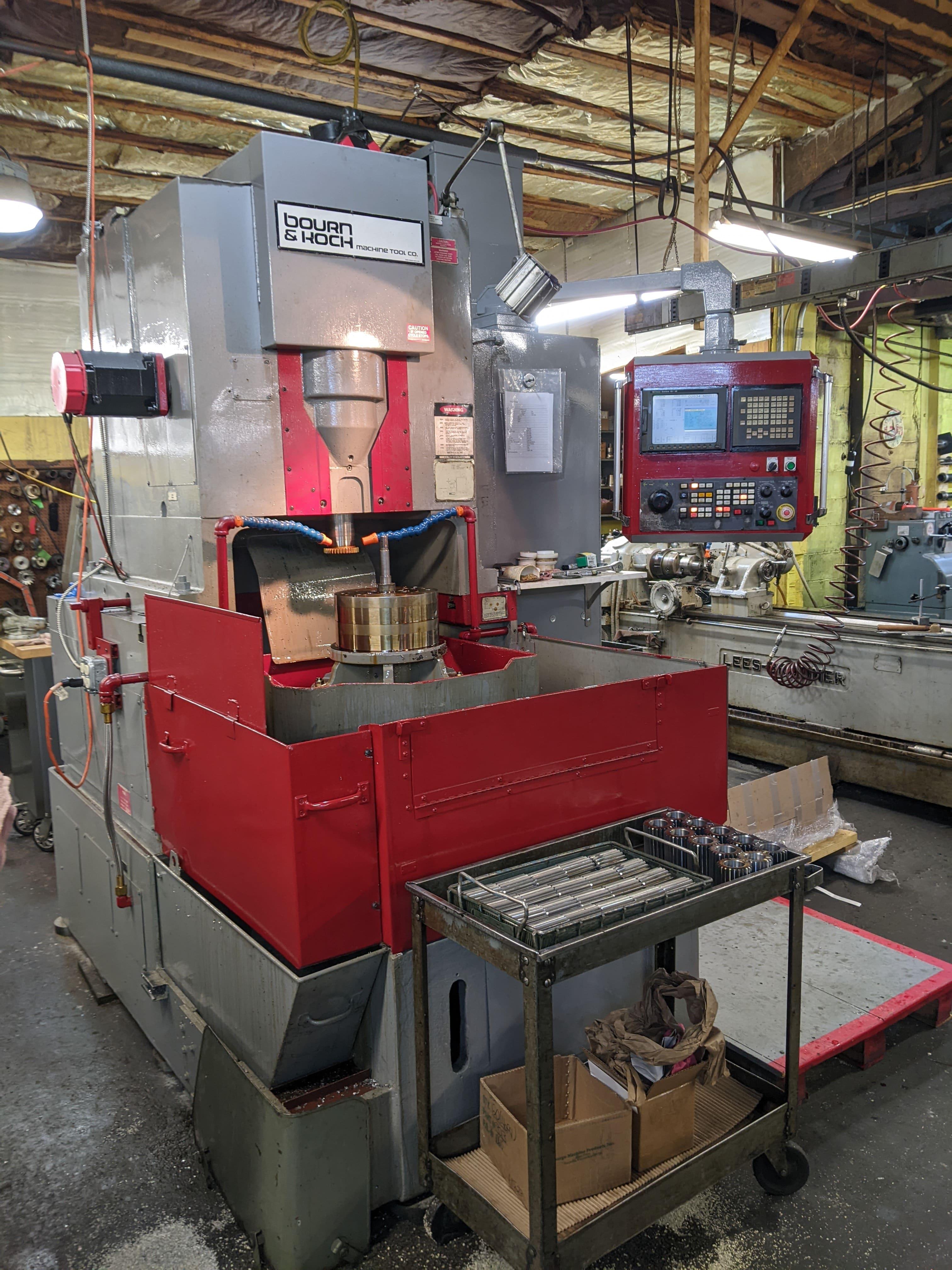 The Born Koch 20-5 CNC gear shaper on the shop floor.