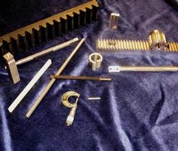 Gear inspection equipment set up for a measurement.